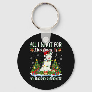 Chaveiro Eu Quero O Natal É Um Malamute Dog Xma