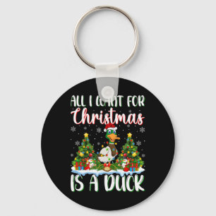 Chaveiro Eu Quero O Natal É Um Pato Pássaro Árvore Xmas Lig