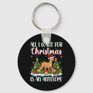 Chaveiro Eu Quero O Natal É Uma Luz De Árvore De Antílope X