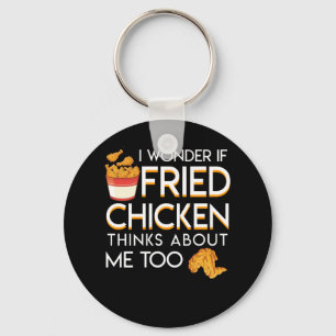 Chaveiro Eu quero saber o frango frito penso sobre imitaç