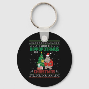 Chaveiro Eu Quero Um Hippopotamus Para O Custo Do Natal