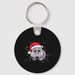 Chaveiro Eu Quero Um Hippopotamus Para O Natal Engraçado.