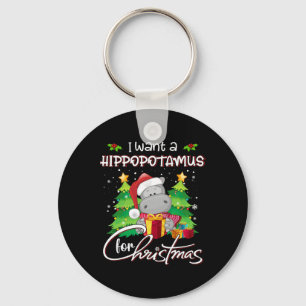 Chaveiro Eu Quero Um Hippopotamus Para O Natal Xmas Hippo P