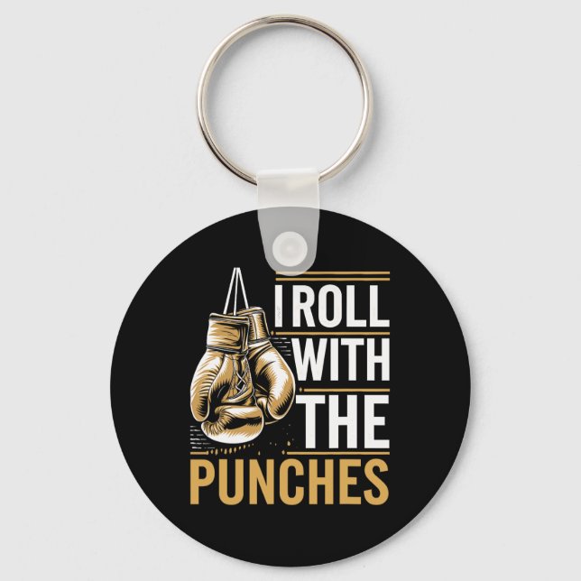 Chaveiro Eu Rolo Com A Força Esportiva Dos Punches, Athl (Frente)