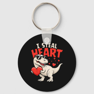 Chaveiro Eu Roubo Corações Dinossauros Valentines Para Meni