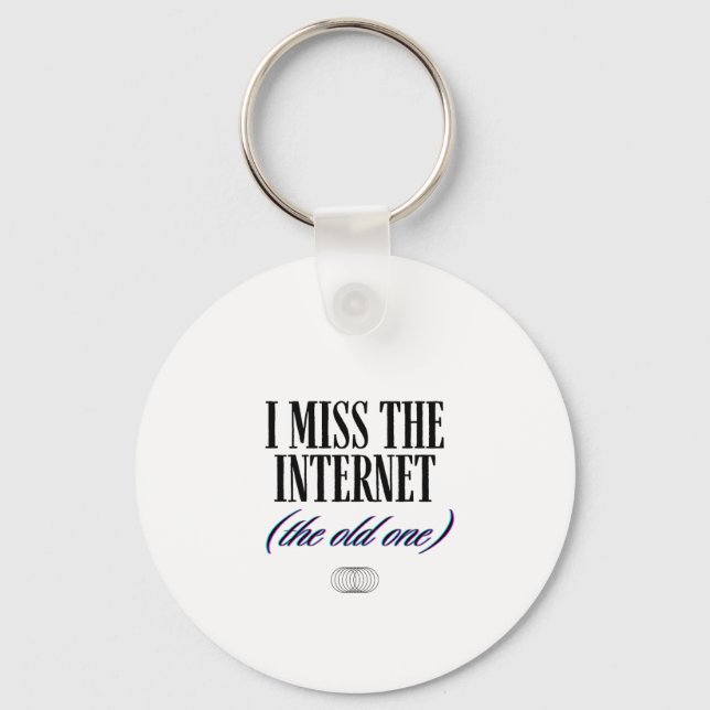 Chaveiro Eu Sinto Saudade da Velha Internet (Frente)