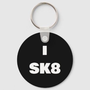 Chaveiro Eu Sk8 ! Camisa de Skate para Menino e Menina Skat