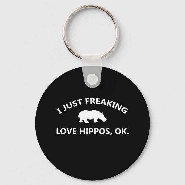 Chaveiro Eu Só Amo Preguiçoso Hippos Gift (Frente)