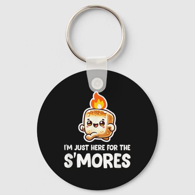 Chaveiro Eu Só Estou Aqui Para Os Smores Acampando A Pista  (Frente)
