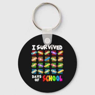 Chaveiro Eu Sobrevivi 100 Dias De Escola Professor E Crianç