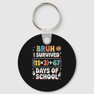 Chaveiro Eu Sobrevivi 100 Dias Escola Bruh Groovy Equação M