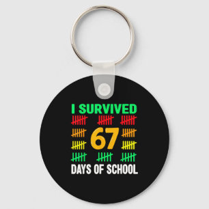 Chaveiro Eu Sobrevivi 67 Dias De Escola 6 7 Camisa Crianças