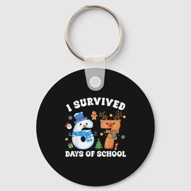 Chaveiro Eu Sobrevivi 67 Dias De Escola Piada Meme Seis Set (Frente)