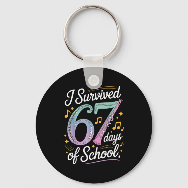 Chaveiro Eu Sobrevivi 67 Dias De Escola - Professores Aluno (Frente)