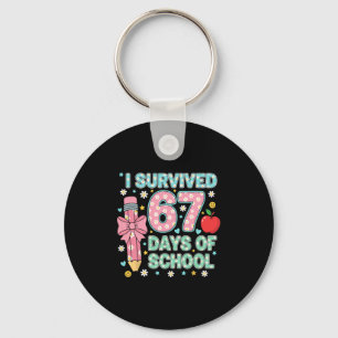 Chaveiro Eu Sobrevivi 67 Dias De Escola Seis Sete Meme Para