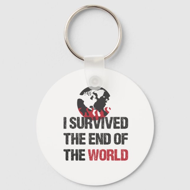 Chaveiro Eu Sobrevivi Ao Fim Do Mundo (Frente)