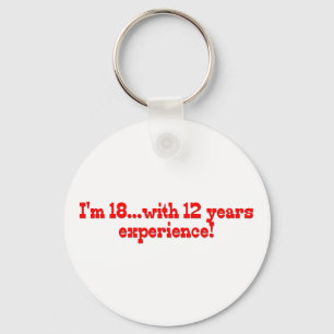 Chaveiro Eu sou 18 com 12 anos de experiência