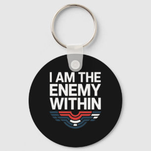Chaveiro Eu Sou a Camiseta Inimiga Dentro do Voto Trump 202