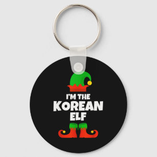 Chaveiro Eu Sou A Família de Elfos Coreana de Pijama Natal