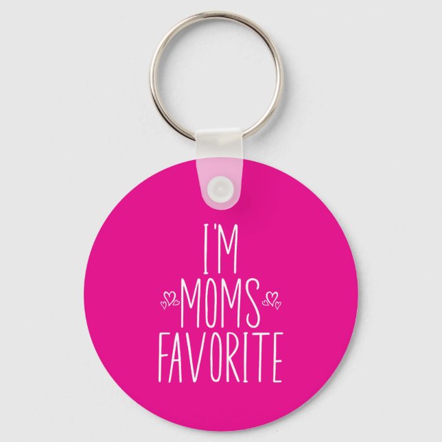 Chaveiro Eu Sou a Favorita da Mamãe (Frente)
