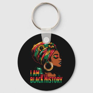 Chaveiro Eu sou a História Negra Mês da Junta Americana Afr