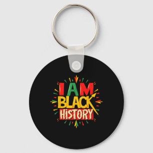 Chaveiro Eu sou a História Negra Mês Meninos Americanos Afr