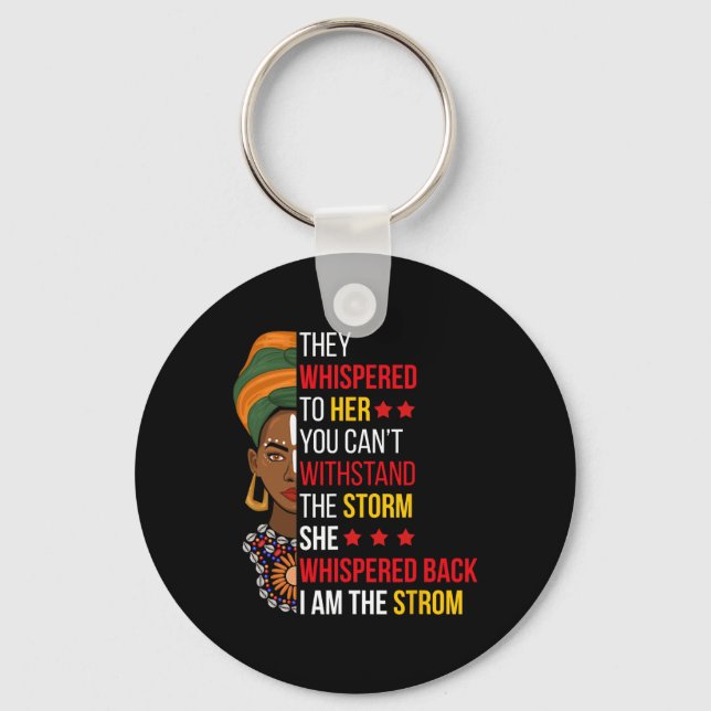Chaveiro Eu Sou A Tempestade Bhm Orgulhoso African Am (Frente)