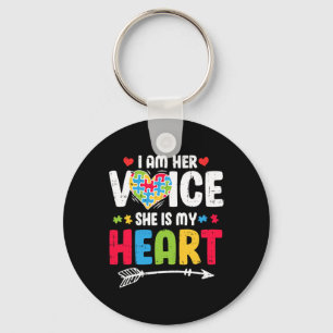 Chaveiro Eu Sou A Voz Dela. Ela É Minha Quebra-cabeça Coraç