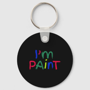 Chaveiro Eu Sou Casal de Cores de Tinta Adoro Pintura Digit