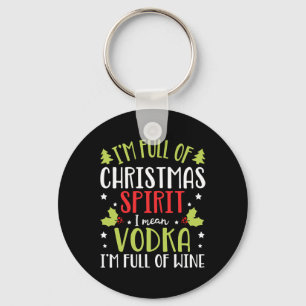 Chaveiro Eu sou Cheio de Vodka Natal Engraçado Presentes De