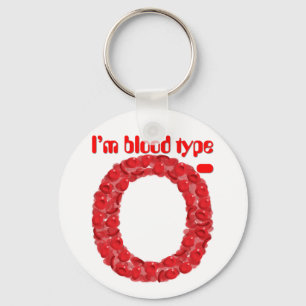 Chaveiro Eu sou do tipo sanguíneo O negativo