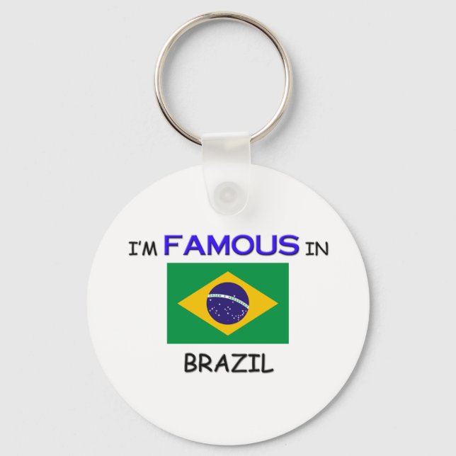 Chaveiro Eu sou famoso no BRASIL (Frente)