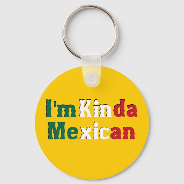 Chaveiro Eu sou meio mexicano (Frente)