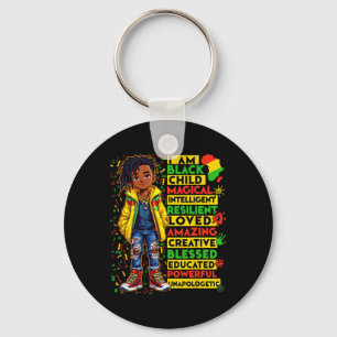 Chaveiro Eu Sou Mês da História da Criança Negra Afro-Ameri