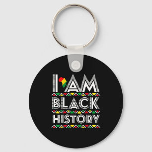 Chaveiro Eu Sou Mês da História Negra África Arte Aborígene