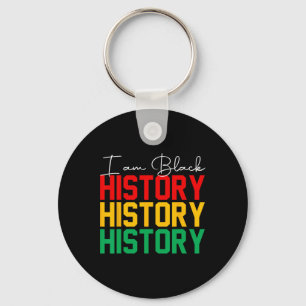 Chaveiro Eu Sou Mês da História Negra Orgulho Afro-American