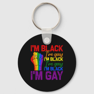 Chaveiro Eu sou negro, eu sou gay, punho poderoso, orgulho 