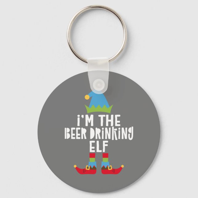 Chaveiro Eu sou o Bebendo de Cerveja que bate no Natal (Frente)