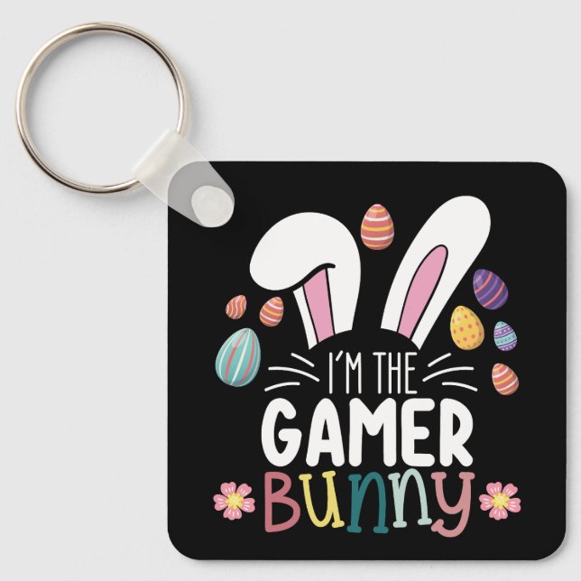 Chaveiro Eu Sou O Coelho Gamer De Jogos Correspondência De  (Frente)