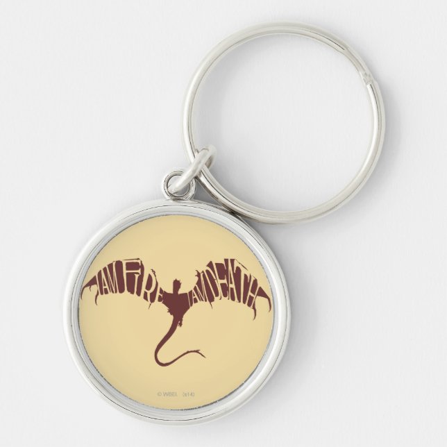 Chaveiro Eu Sou O Fogo Eu Sou A Morte - Gráfico (Frente)