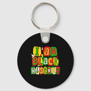 Chaveiro Eu sou o Mês da História Negra Homens Negros Afro-