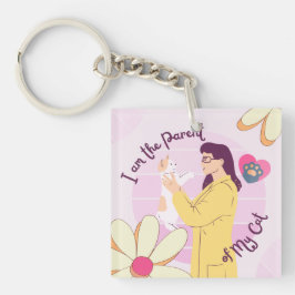 Chaveiro Eu sou o pai do meu gato