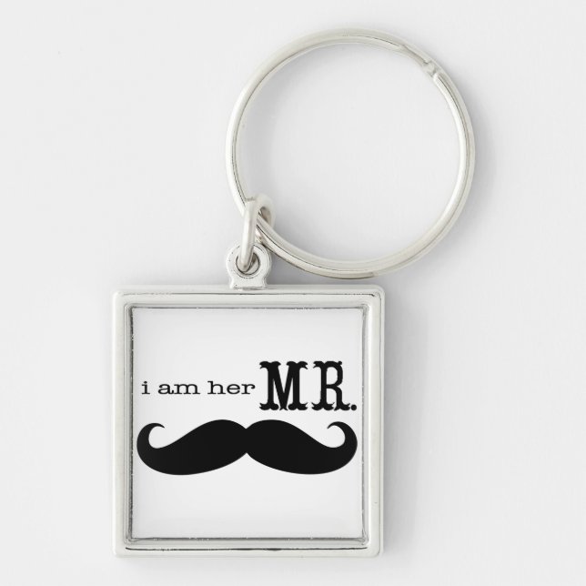 Chaveiro Eu sou o Sr. Mustache. (Frente)