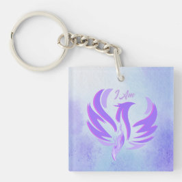 Chaveiro Eu Sou Pássaro de Fogo da Chama Violeta - Feminino