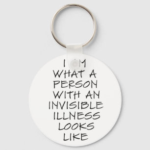 Chaveiro Eu sou que pessoa com uma doença invisível olha