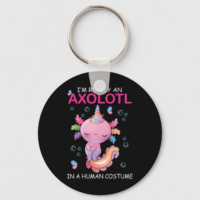 Chaveiro Eu sou realmente um Axolotl em um cara engraçado (Frente)