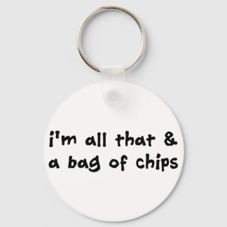Chaveiro Eu sou tudo isso e uma bolsa de itens de chipsets