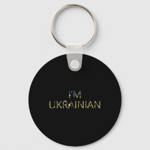 Chaveiro Eu sou ucraniano - Camisa da Ucrânia Girassol Retr
