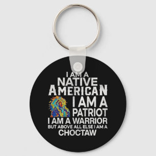 Chaveiro Eu Sou Um Americano Nativo Eu Sou Um Guerreiro Pat