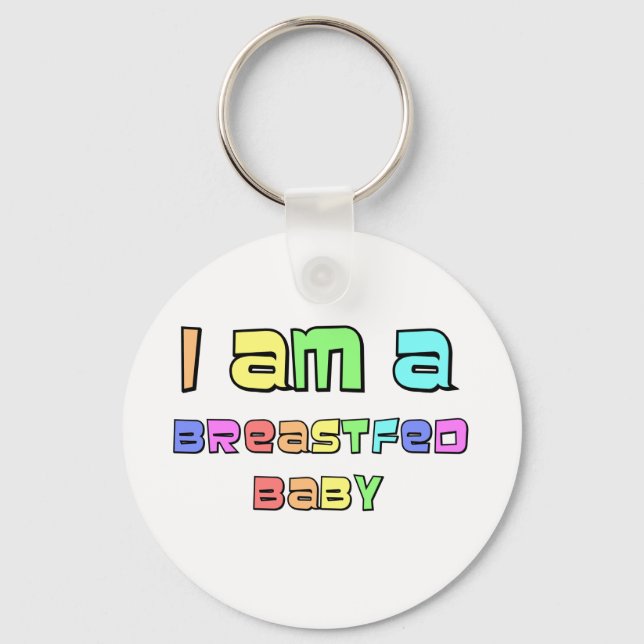 Chaveiro Eu Sou Um Bebê Alimentado De Mama (Frente)